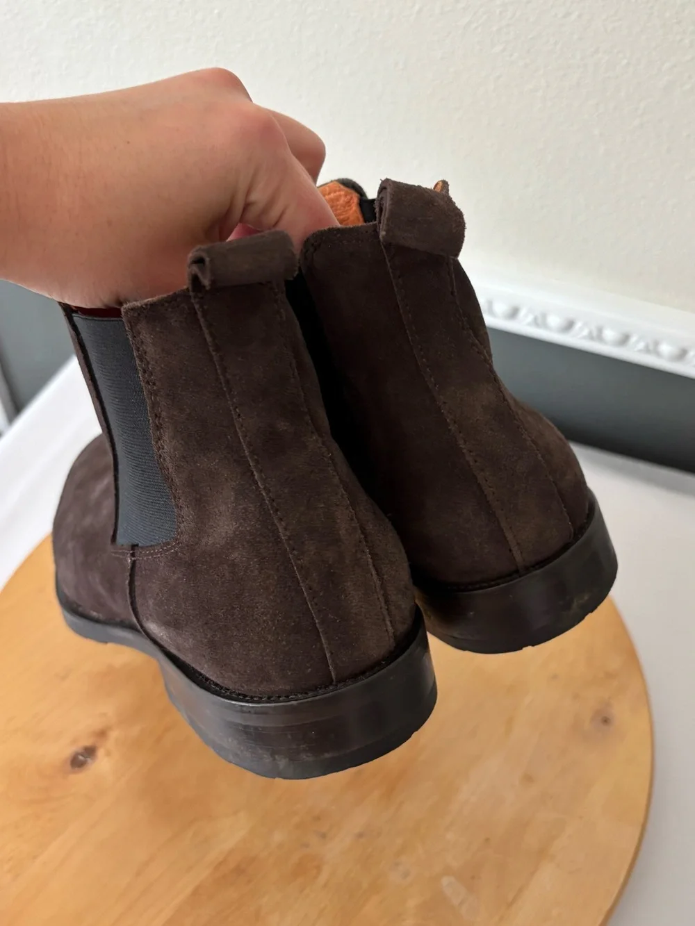 Rodd & Gunn Dark Ealing Chocolate Brown Suede Chukka Boots Size 8